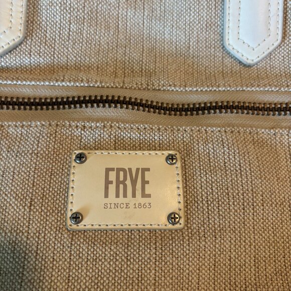 The Frye Cream Jute Tote - Picture 3 of 7